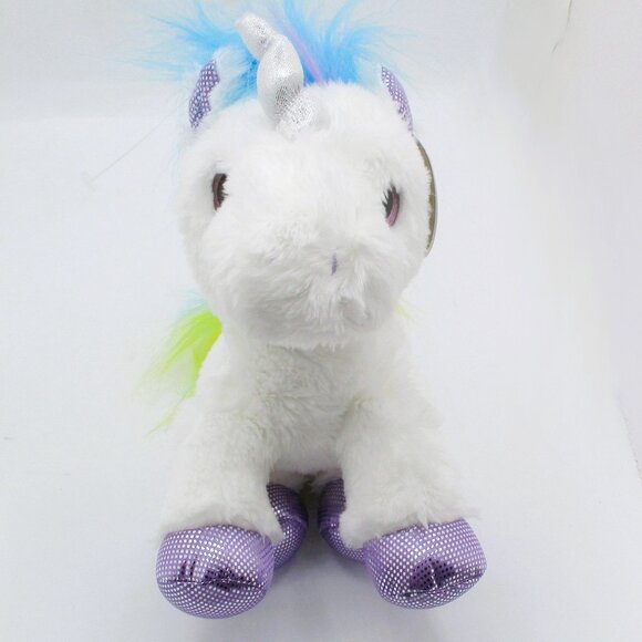 Aurora Sparkle Tales Unicorn Plush Toy 11" Stuffed Rainbow Mane Brand New - Picture 5 of 5